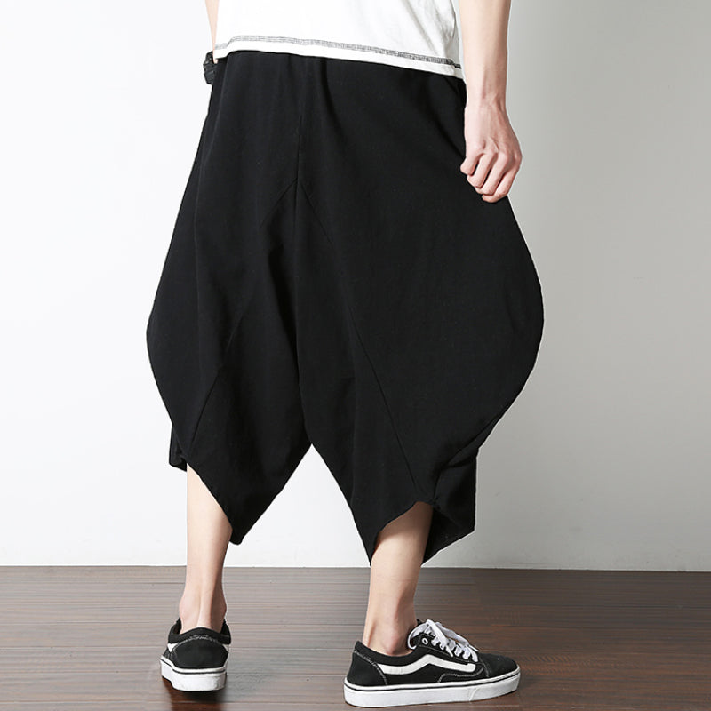 Loose Linen Low-crotch Bloomers