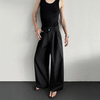 Wide-leg Jewel-embellished Draped Suit Trousers
