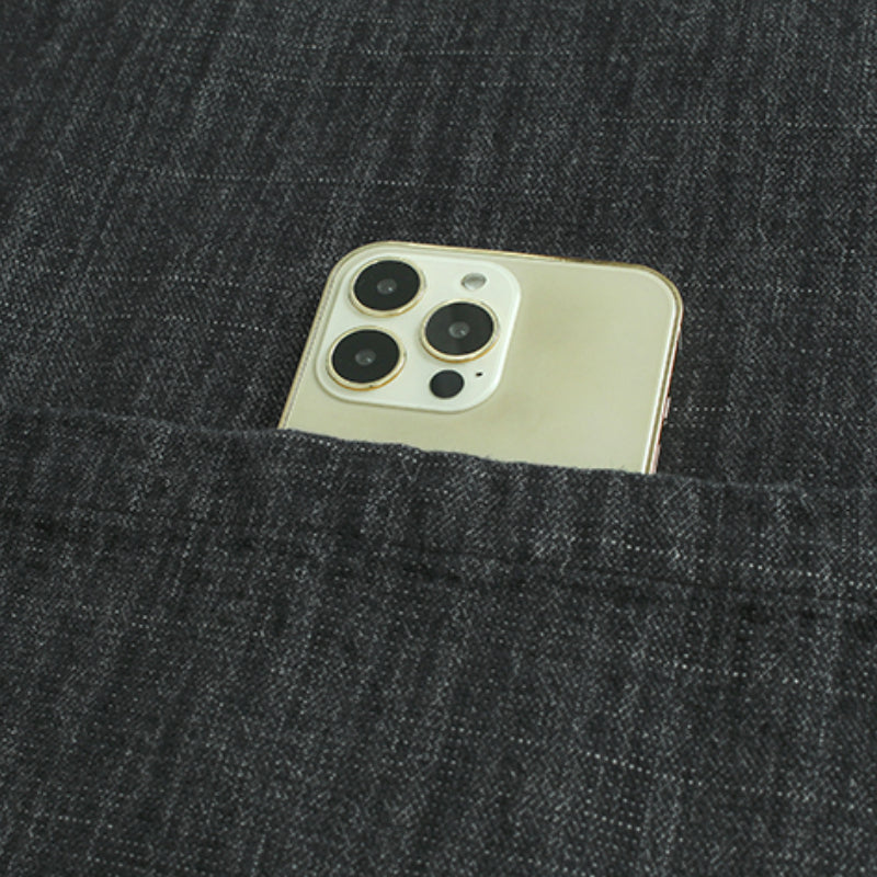 Square Neck Raw Edge Denim Vest Patchwork Jeans Two-Piece Set