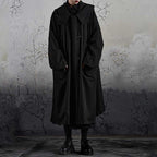 Black Loose Hooded Jacket