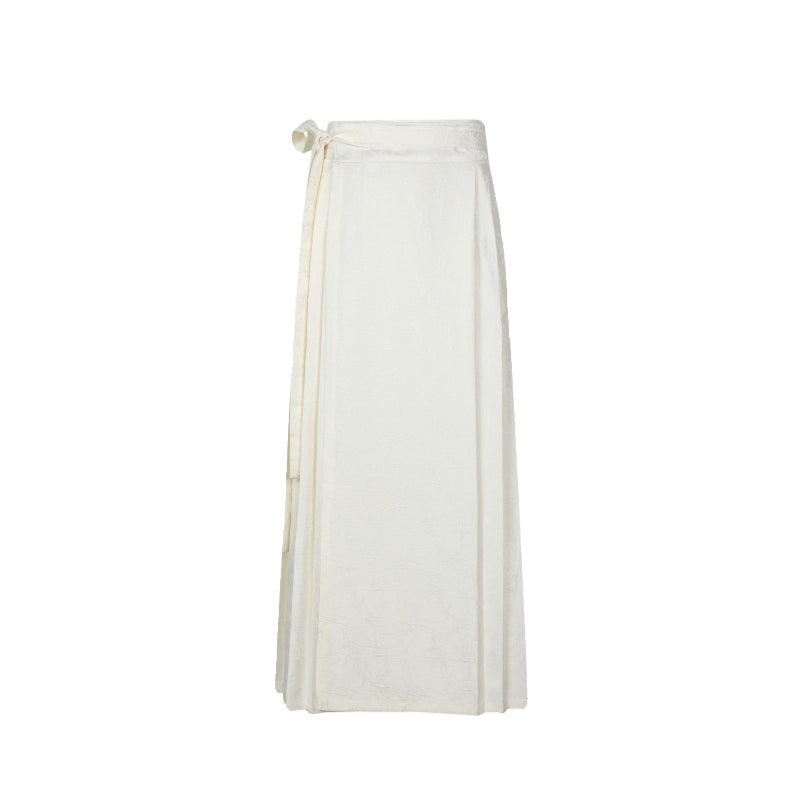 Retro Hanfu Jacquard Pleated Skirt