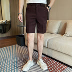 Waffle Casual Wrinkle-resistant Shorts