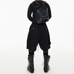 Dark Drawstring Cargo Pocket Three-dimensional Loose Shorts