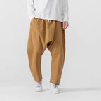 Retro Low Crotch Casual Loose Straight Wide Leg Pants