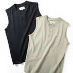 Wide Shoulder Sleeveless T-Shirt