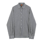 Vintage Loose Long Sleeve Striped Shirt