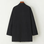 Loose cardigan cotton and linen Coat
