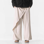 Irregular Retro Casual Trousers