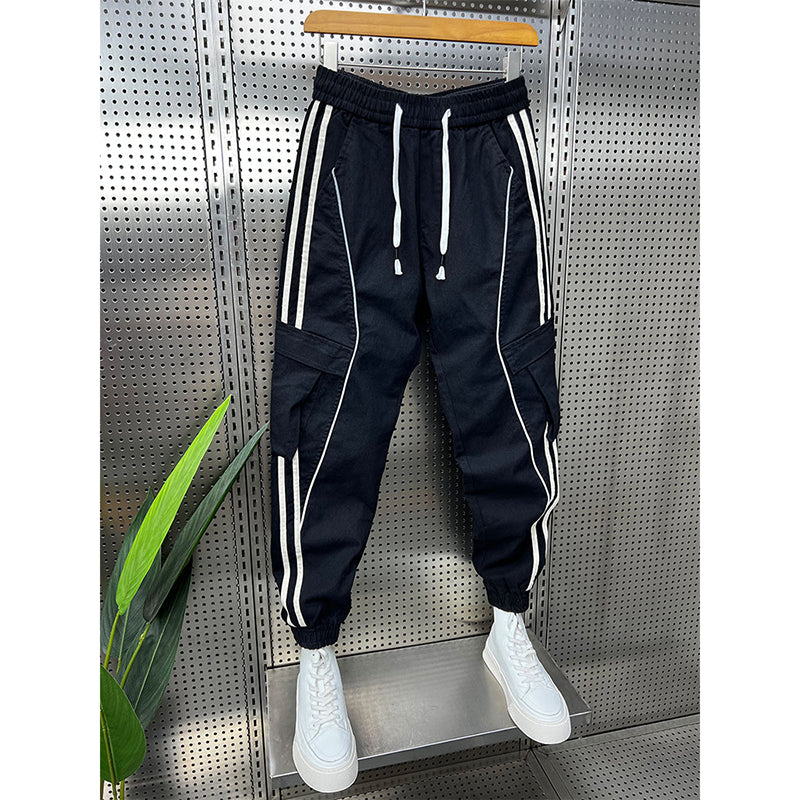 Patchwork Striped Legged Overalls