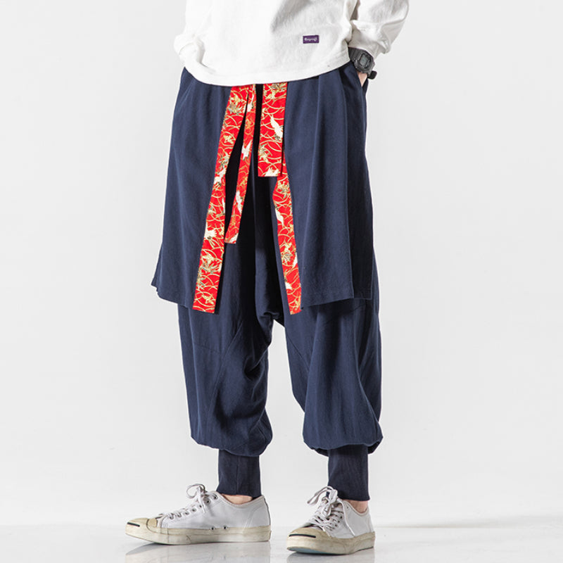 Linen Cotton Loose-Fitting Pants