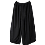 Japanese Style Wide-leg Casual Nine-point Pants