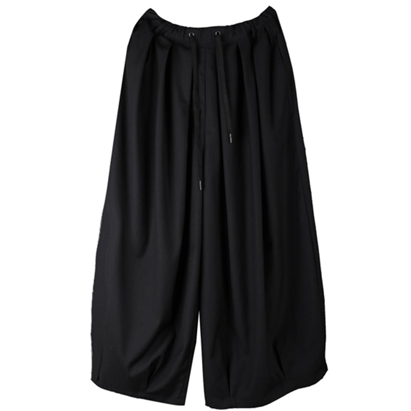 Japanese Style Wide-leg Casual Nine-point Pants