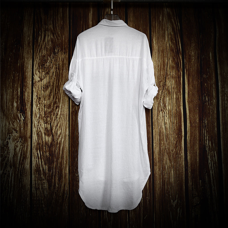 Swallowtail Mid Length Casual Shirt