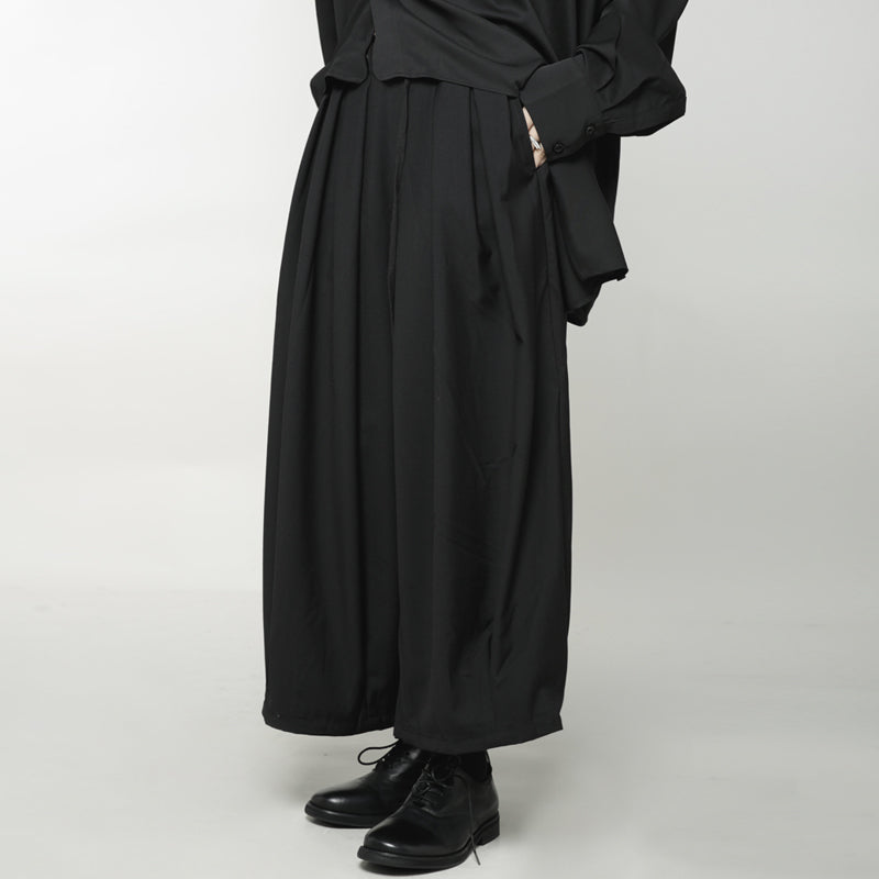 Japanese Style Wide-leg Casual Nine-point Pants