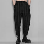Striped Fringed Casual Pants