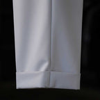 Italian Paris Buckle Loose Straight Business Suit Trousers