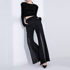 Vintage Patchwork Bootcut Trousers