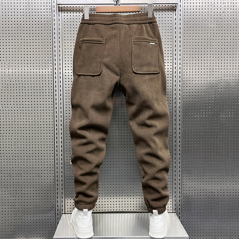 Winter Thickened Velvet Solid Color Harem Pants