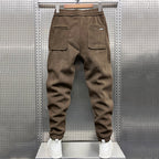 Winter Thickened Velvet Solid Color Harem Pants