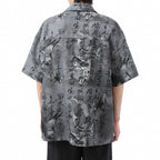 Printed Loose Casual Thin Short-sleeved Shirt