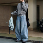 Loose High Waist Wide Leg Arc Jeans