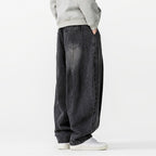 Japanese Retro Machete Denim Loose Wide-leg Harem Pants