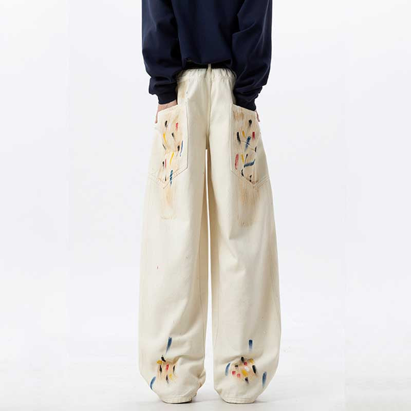 American Graffiti Loose Wide-Leg Jeans