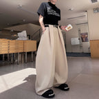 Loose Drape Casual Wide-leg Pants