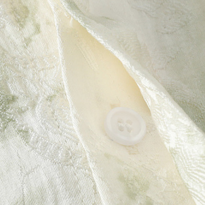 Tie-dyed Thin Breathable Stand-up Collar Shirt