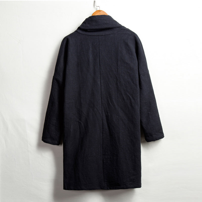 Cotton Linen Mid-length Cardigan