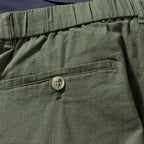 Thin Cotton and Linen Basic Solid Color Straight Loose Shorts