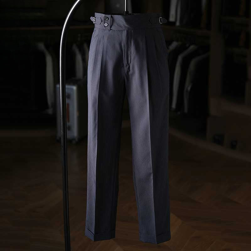 Vintage Paris Button Drape Business Pants