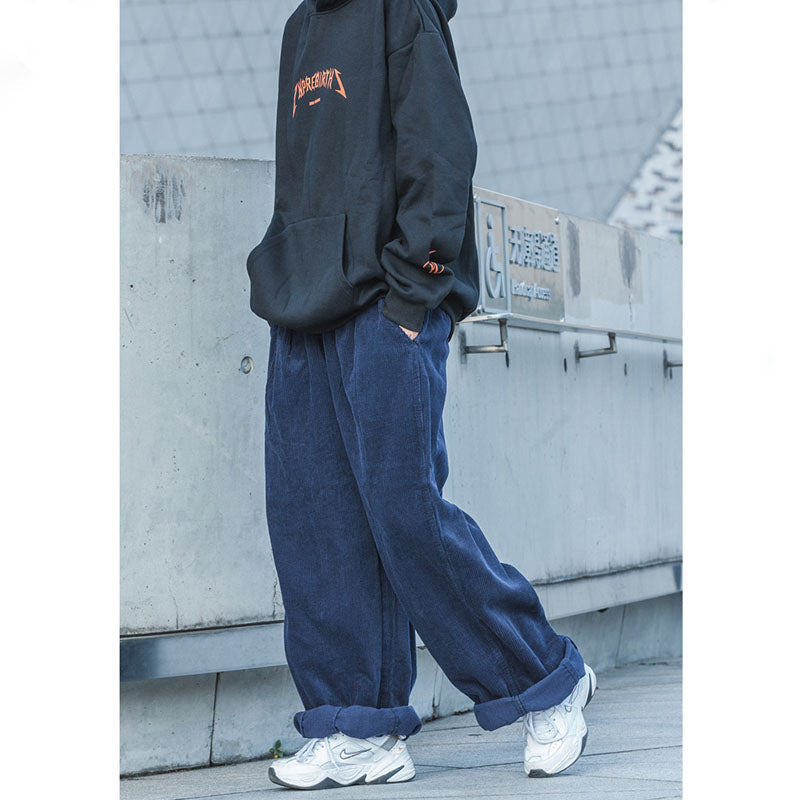 Vintage Loose Corduroy Wide Leg Slacks