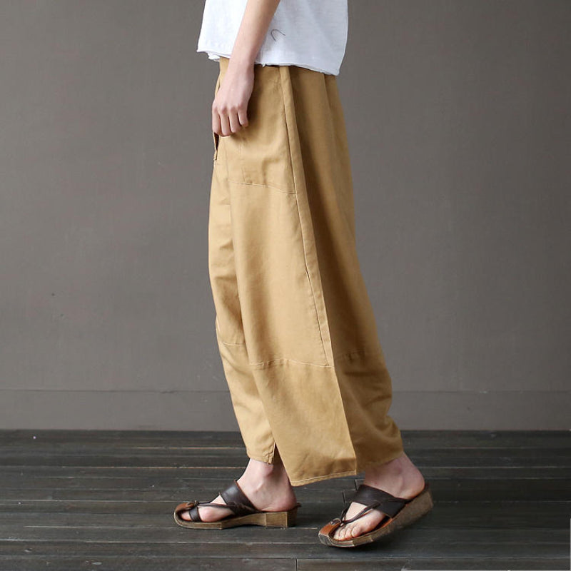 Casual Wide-leg Loose Linen Harem Pants
