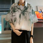 Vintage Tie-dye Floral Casual Shirt