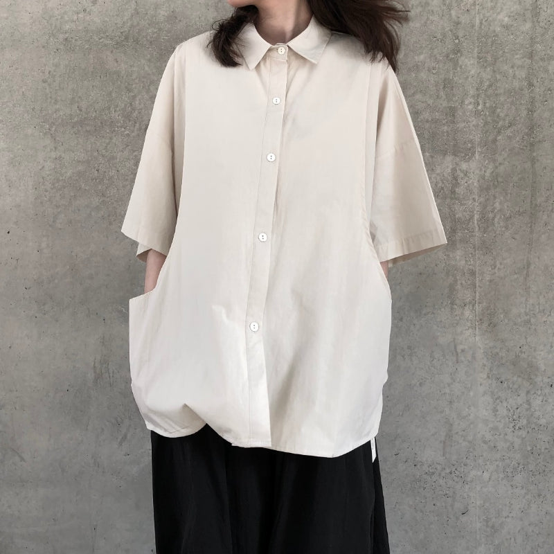 Large Pocket Loose Casual Shirt