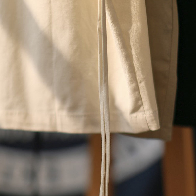 Hand-stitched Summer Vintage Short-sleeved Shirt