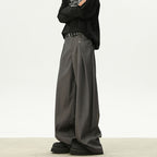Pleated Wide-leg Deconstructed Loose Drape Trousers