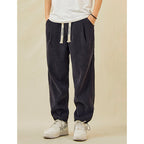 Straight Loose-fitting Corduroy Trousers