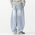 Japanese Retro Machete Denim Loose Wide-leg Harem Pants