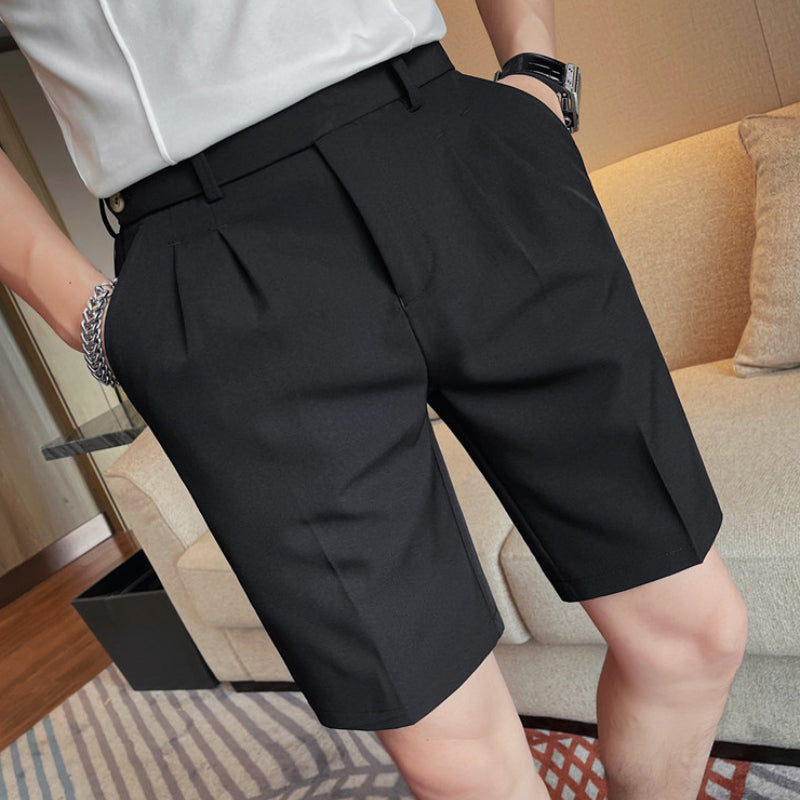 Summer Solid Color Casual Slim Fit Shorts