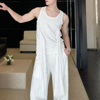 Designed Lace-up Sleeveless Bottoming Shirt