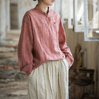 Tie-Dye Loose Button Shirt