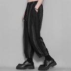 Striped Loose Tassel Casual Pants