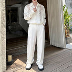 French Lace Panelled Cut-out Shirt