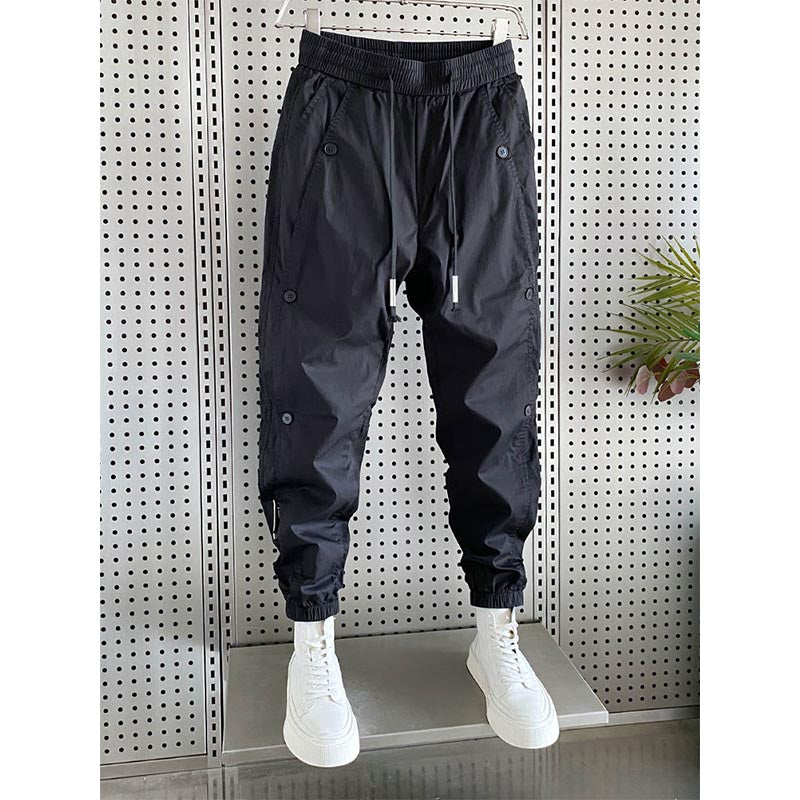 Thin Buttoned Casual Pants