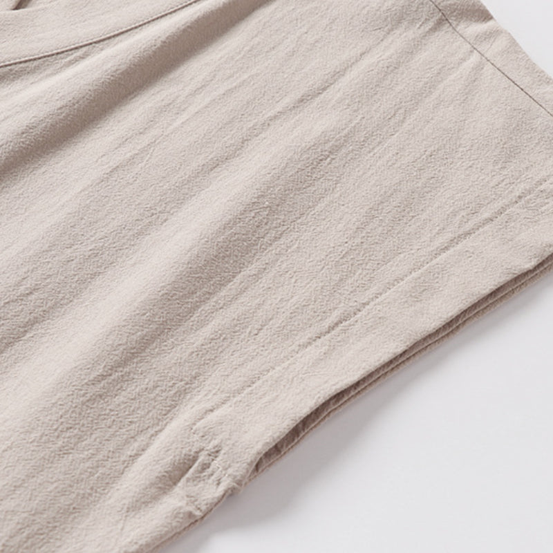 Slanted Collar Loose Vest