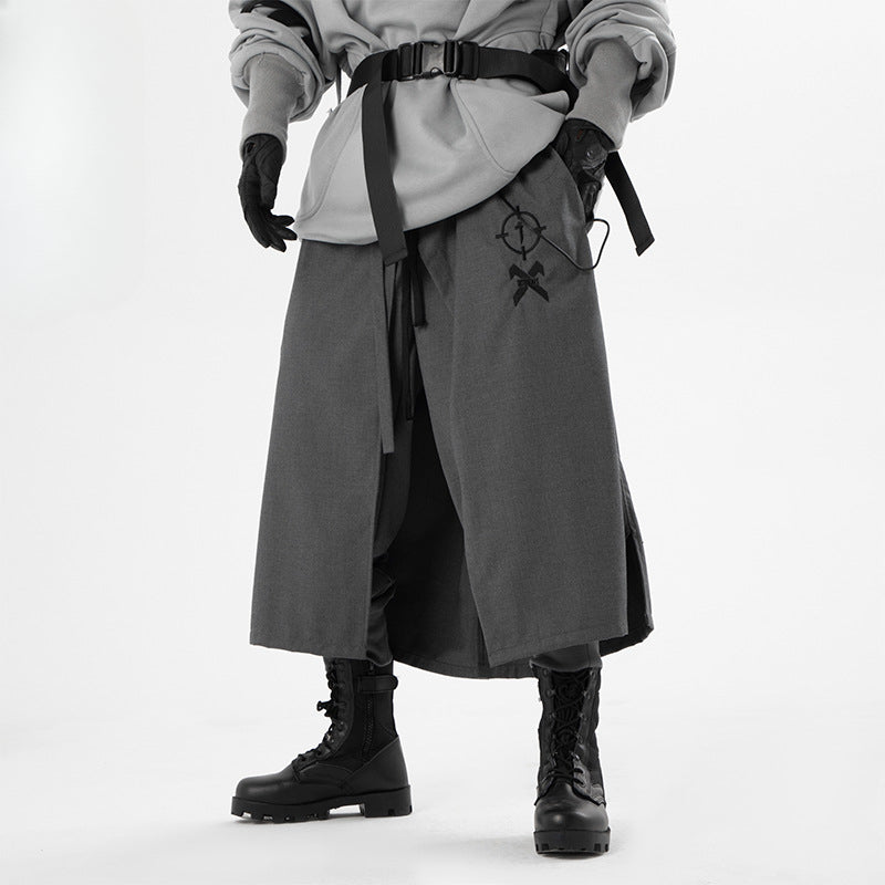 Fake Two-piece Loose Casual Culottes Pants