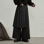 Detachable Samurai Wide Leg Pleated Culottes