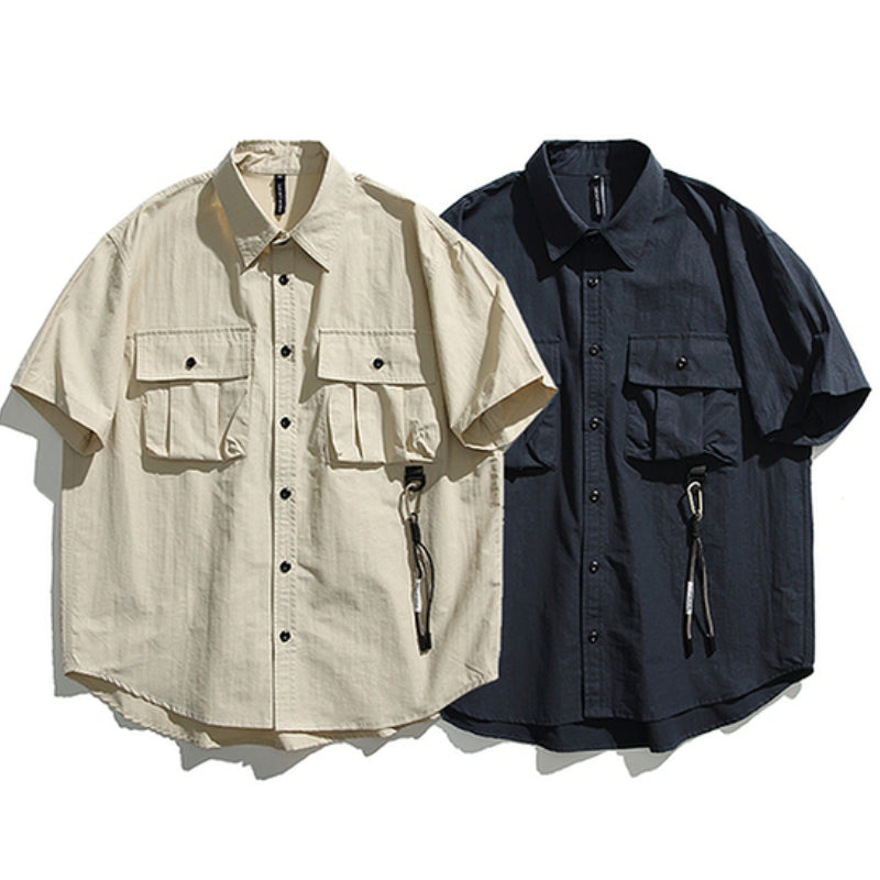 Retro Japanese Loose Casual Short-sleeved Shirt